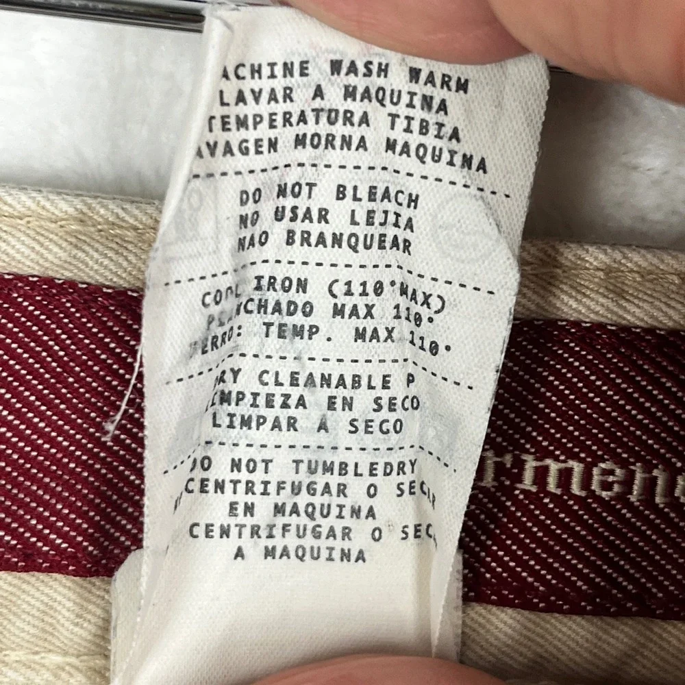 Ermenegildo Zegna Chino‎ Pants 37x27 (IT 40) Beige Cotton Italy Luxury